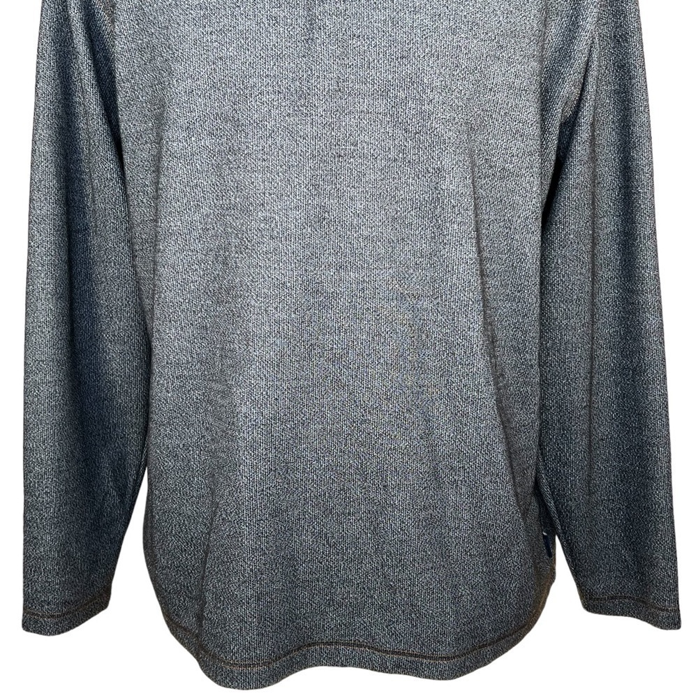 ROWM 1/4 Zip Charcoal Pullover With Copper Colored Stitching. XXL EUC - Picture 3 of 13